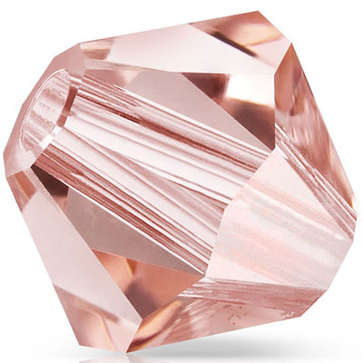 PCBIC04 PL 2 ROSPEA - Preciosa crystal bicones - rose peach